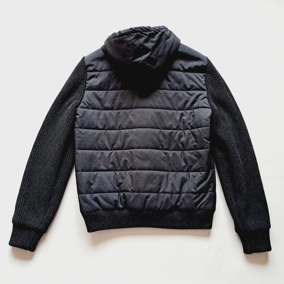 NEW Luigi Bianchi Mantova Navy Quilted Padded Jacket with Tricot Sleeves 50R / M - Picture 10 of 16